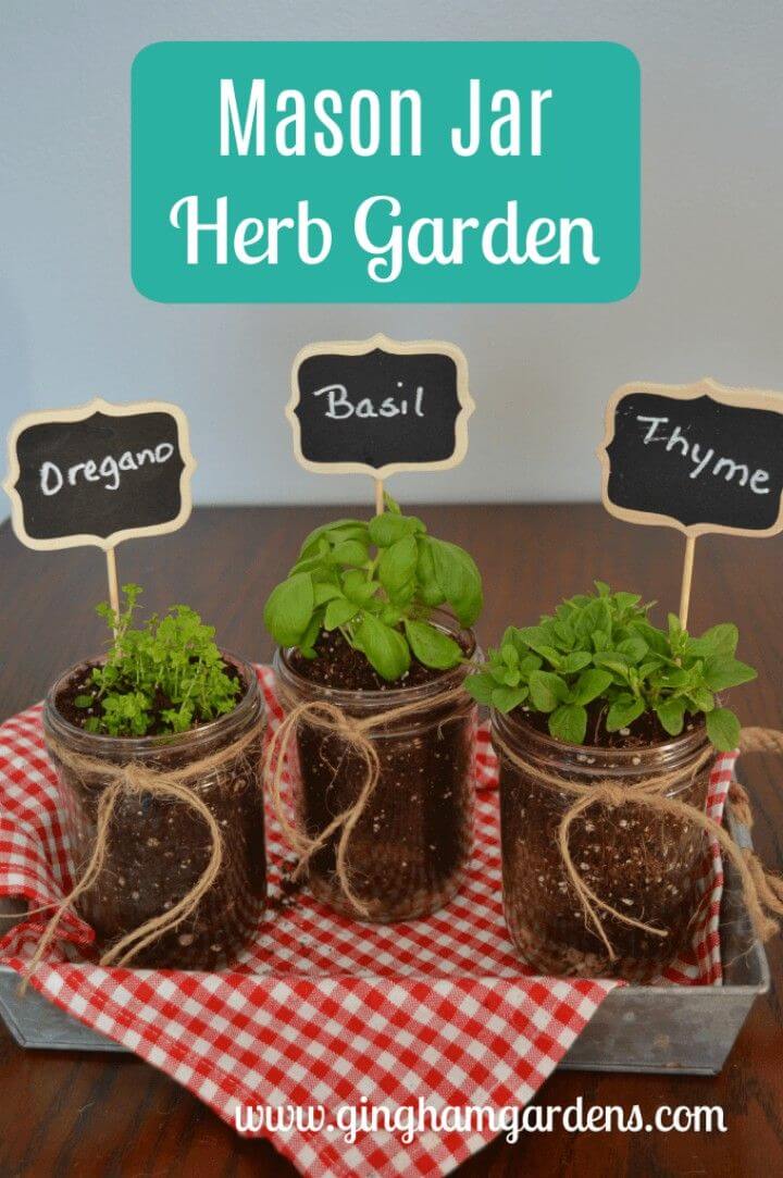25 DIY Mason Jar Herb Garden Ideas for Indoor • Its Overflowing