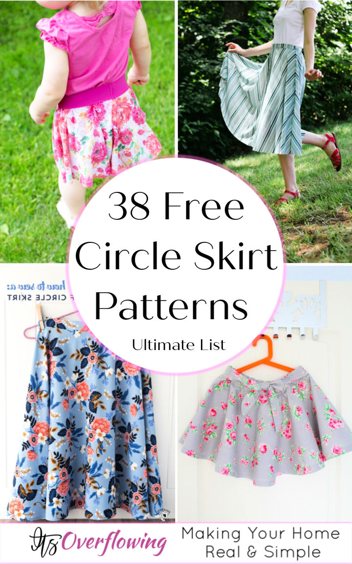 38 Free Circle Skirt Patterns Anyone Can Sew • Its Overflowing