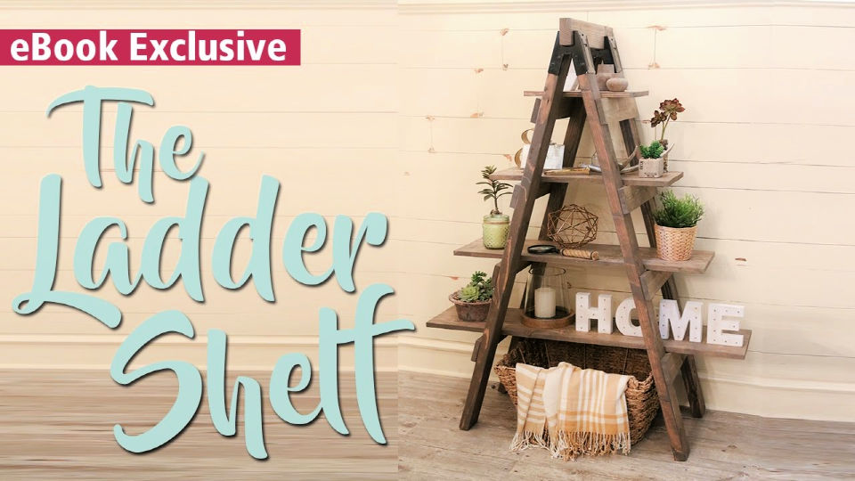 25 Easy DIY Ladder Shelf Plans (How To Build Guide)