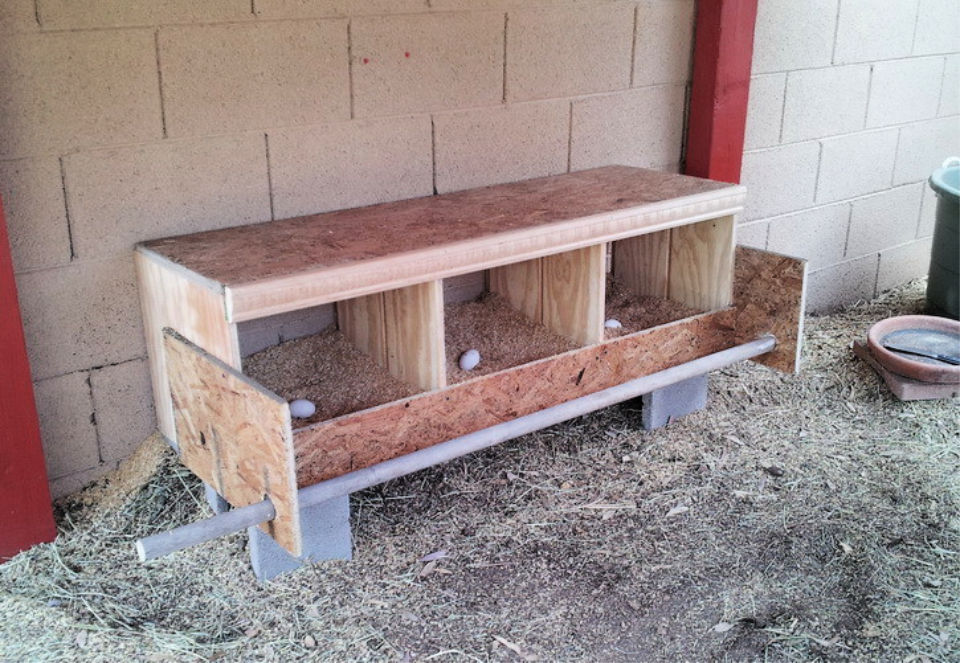 20 Free Plans To Build Chicken Nesting Boxes on Budget - Chicken Coop Nesting Box Egg Laying Box