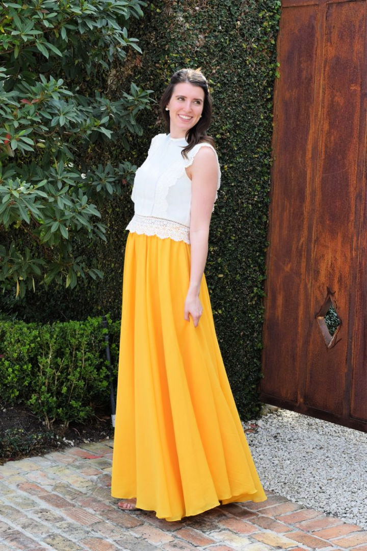maxi circle skirt pattern