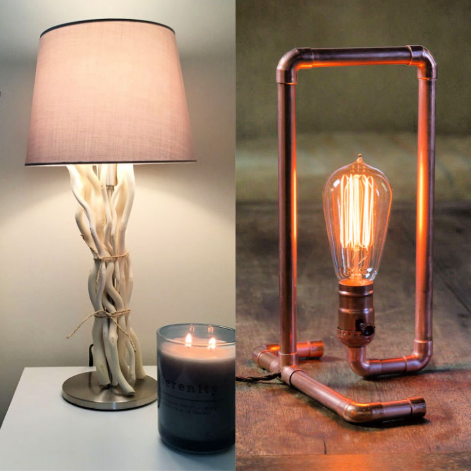 30 DIY Lamp Ideas That Are Easy to Make - Its Overflowing