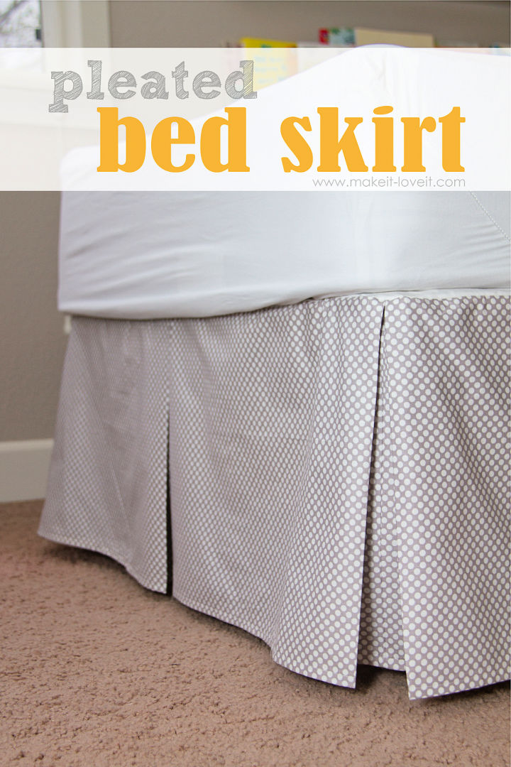 DIY Pleated Bed Skirt