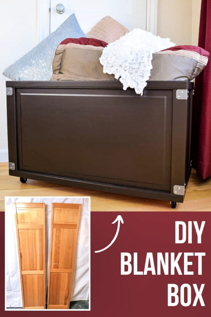 DIY Rolling Blanket Storage Box