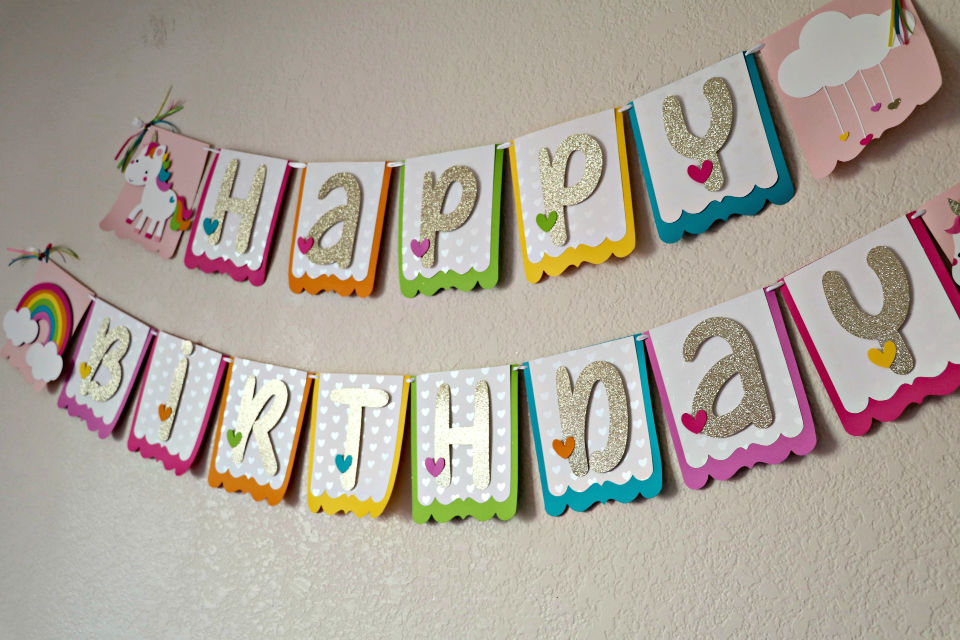 DIY Unicorn Birthday Banner