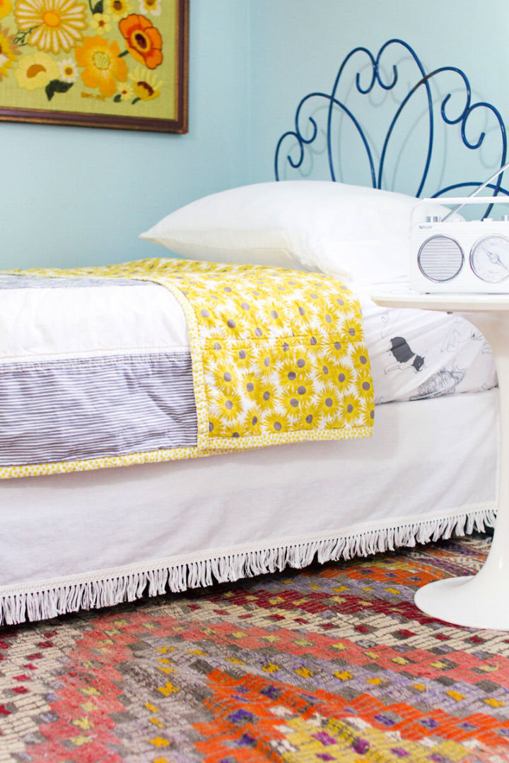 DIY Velcro Bedskirt