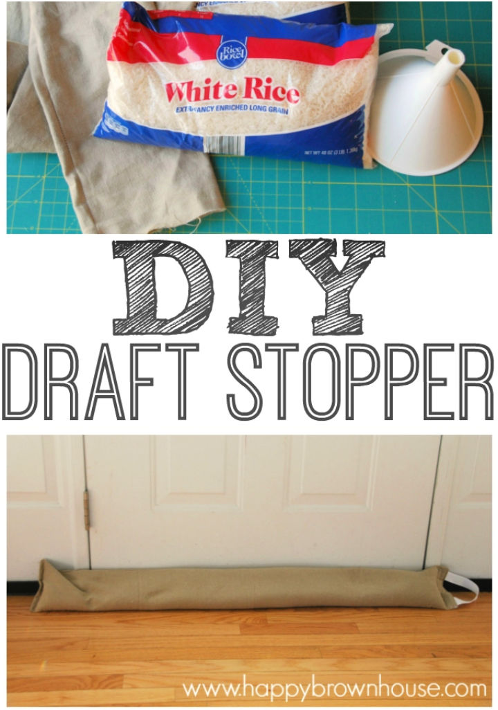 18 Easy DIY Door Draft Stopper Ideas to Make