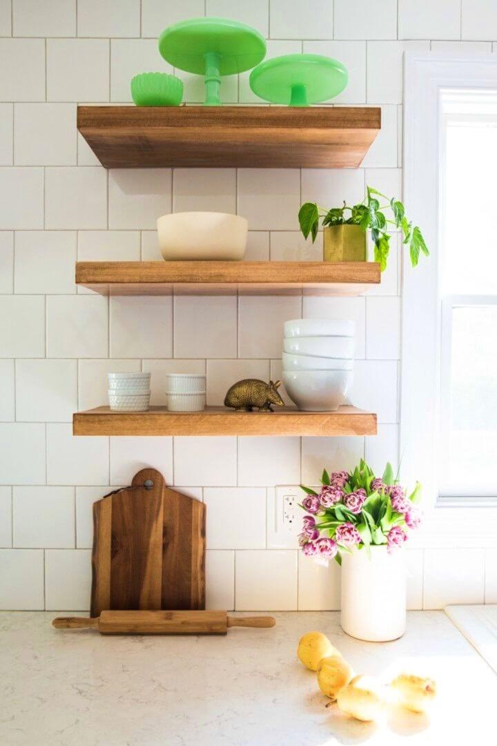 DIY Floating Shelves (30 DIY Floating Shelf Ideas)