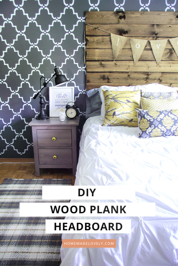 30 Simple DIY Wood Headboard Ideas You Can Build Yourself