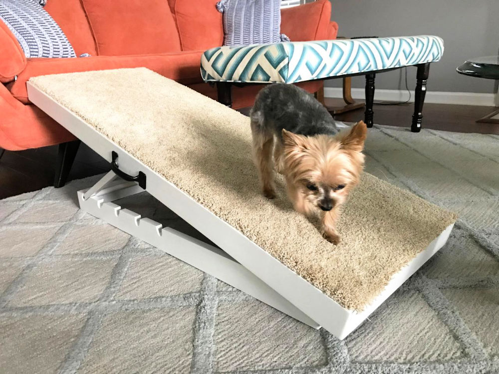 15 Free DIY Dog Ramp Plans For Bed Car Couch Stairs