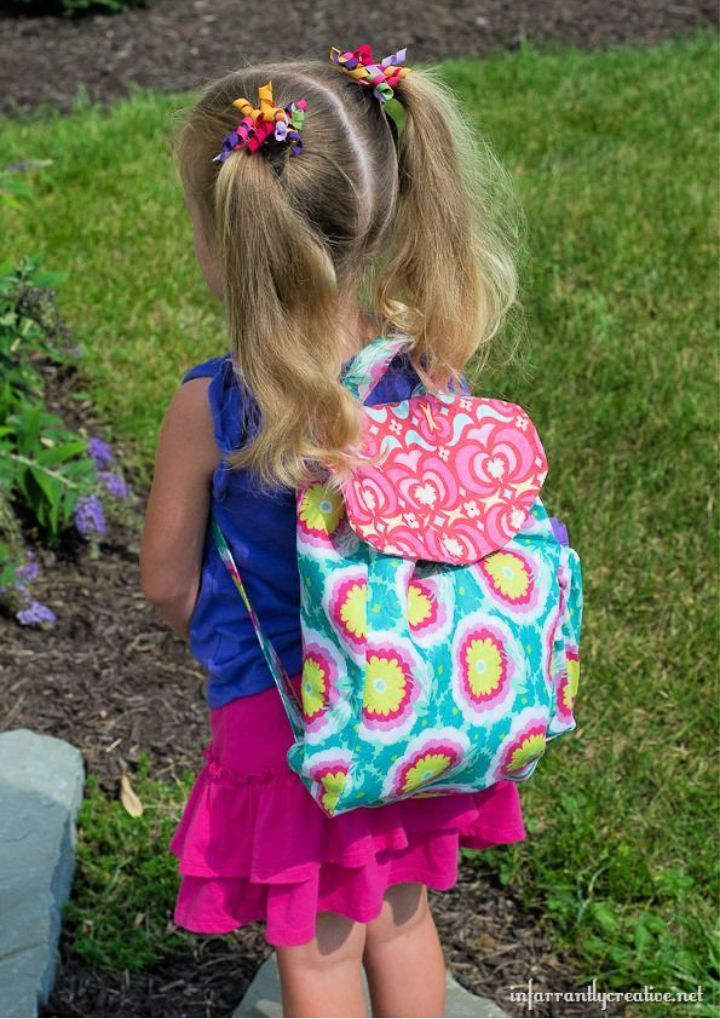 16 Simple Homemade DIY Backpack Patterns • Its Overflowing