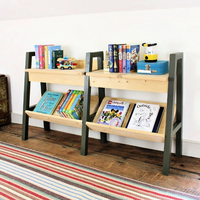 15 Small Bookshelf Ideas With Clever, Diy Low Horizontal Bookcase