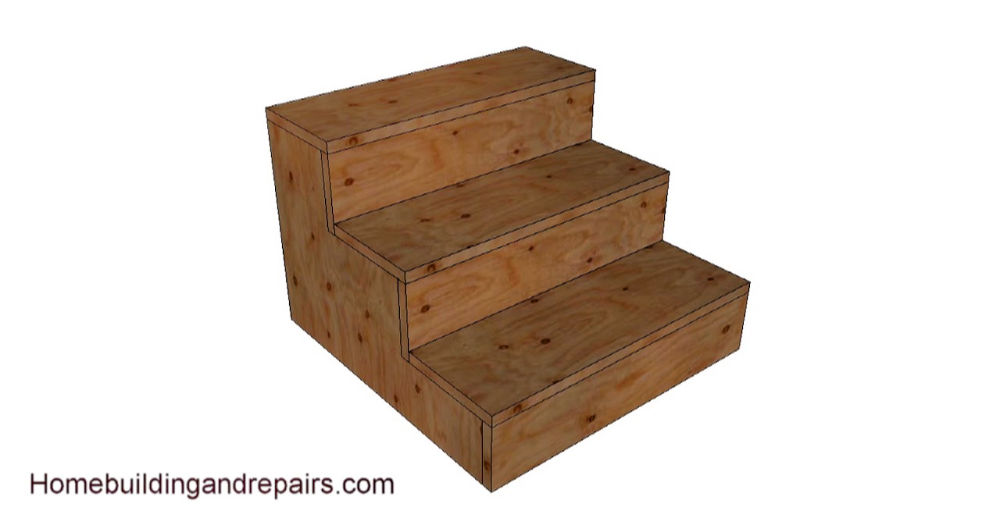 How to Build Free Standing Wooden Steps (20 Ideas)