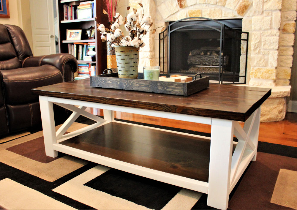 20 Easy DIY Farmhouse Coffee Table Plans You Can Build