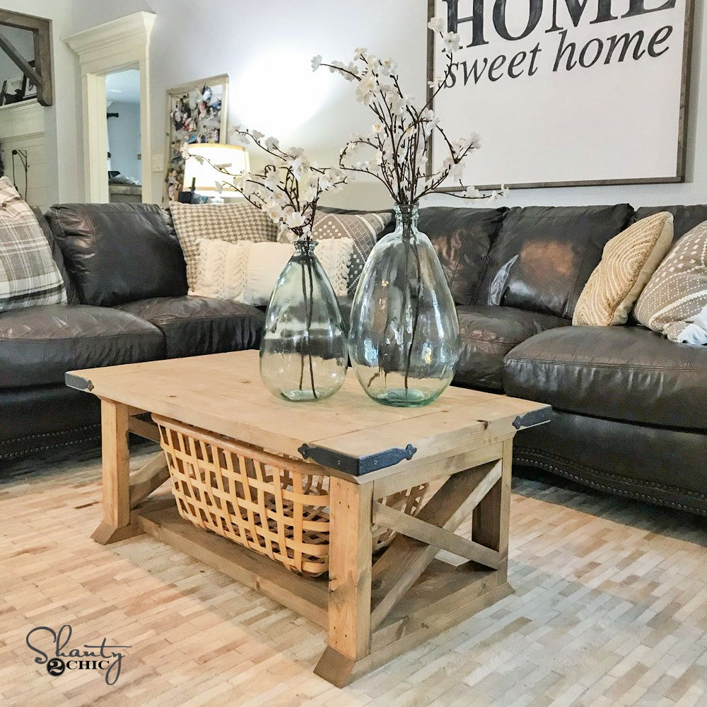 20 Easy DIY Farmhouse Coffee Table Plans You Can Build