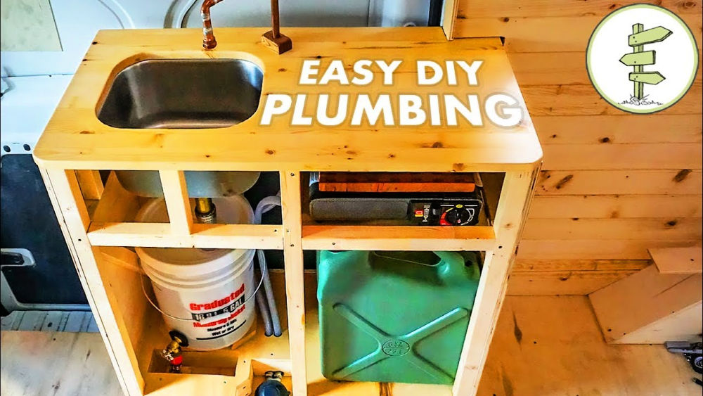 diy camp kitchen with sink