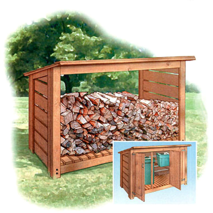 35 Free DIY Firewood Shed Plans (How to Build a Wood Shed)