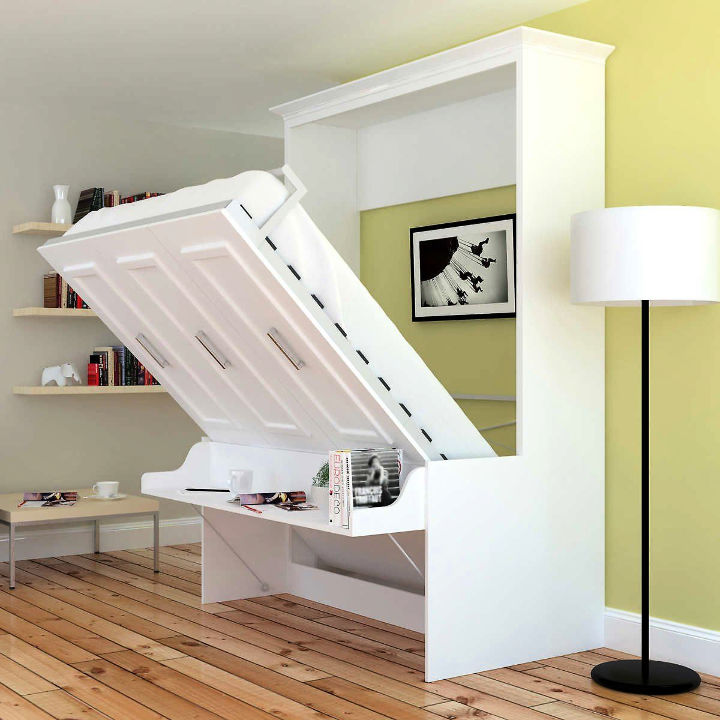 15 Free DIY Murphy Bed With Desk Plans - Its Overflowing