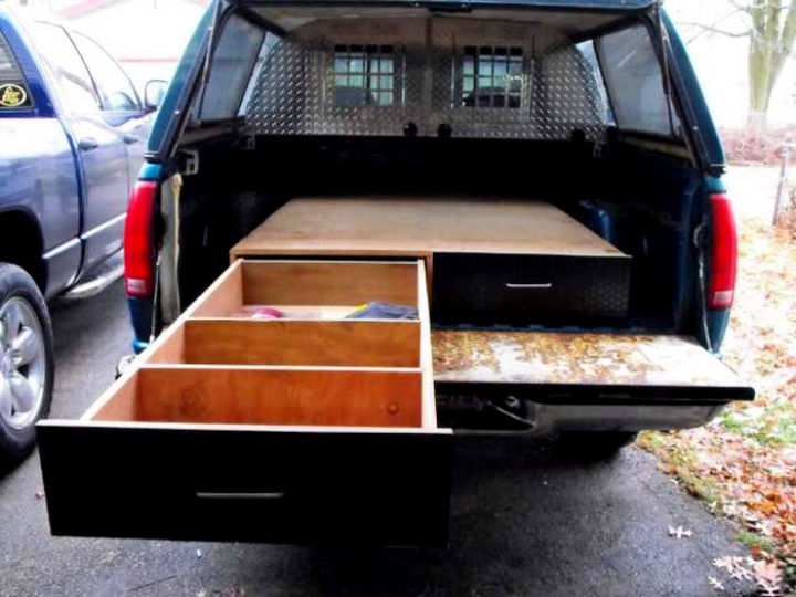 15 DIY Truck Bed Storage Ideas To Organize Your Truck Cheaply