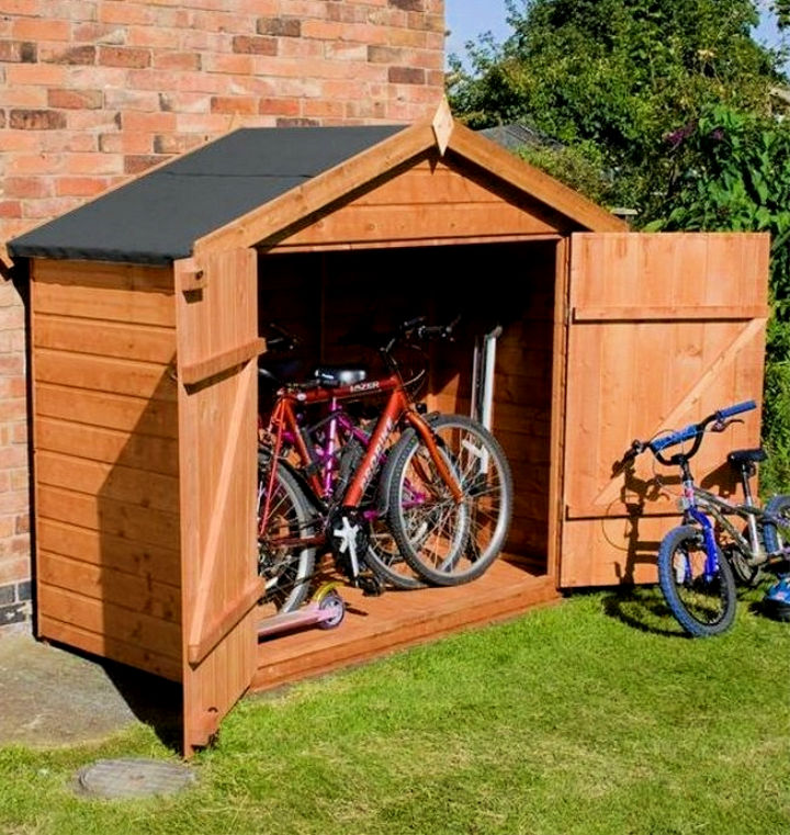 20 Free DIY Bike Shed Plans (Outdoor Bike Storage)