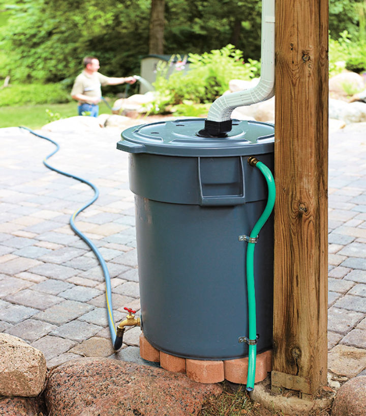 rain catcher barrel diy