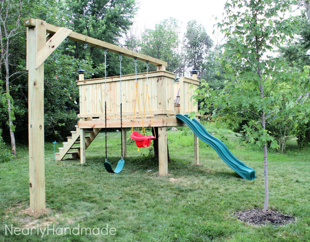28 Free DIY Swing Set Plans (How to Build a Swing Set)