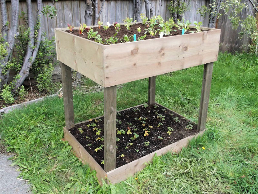 15 Free Waist High Raised Garden Bed Plans - Its Overflowing
