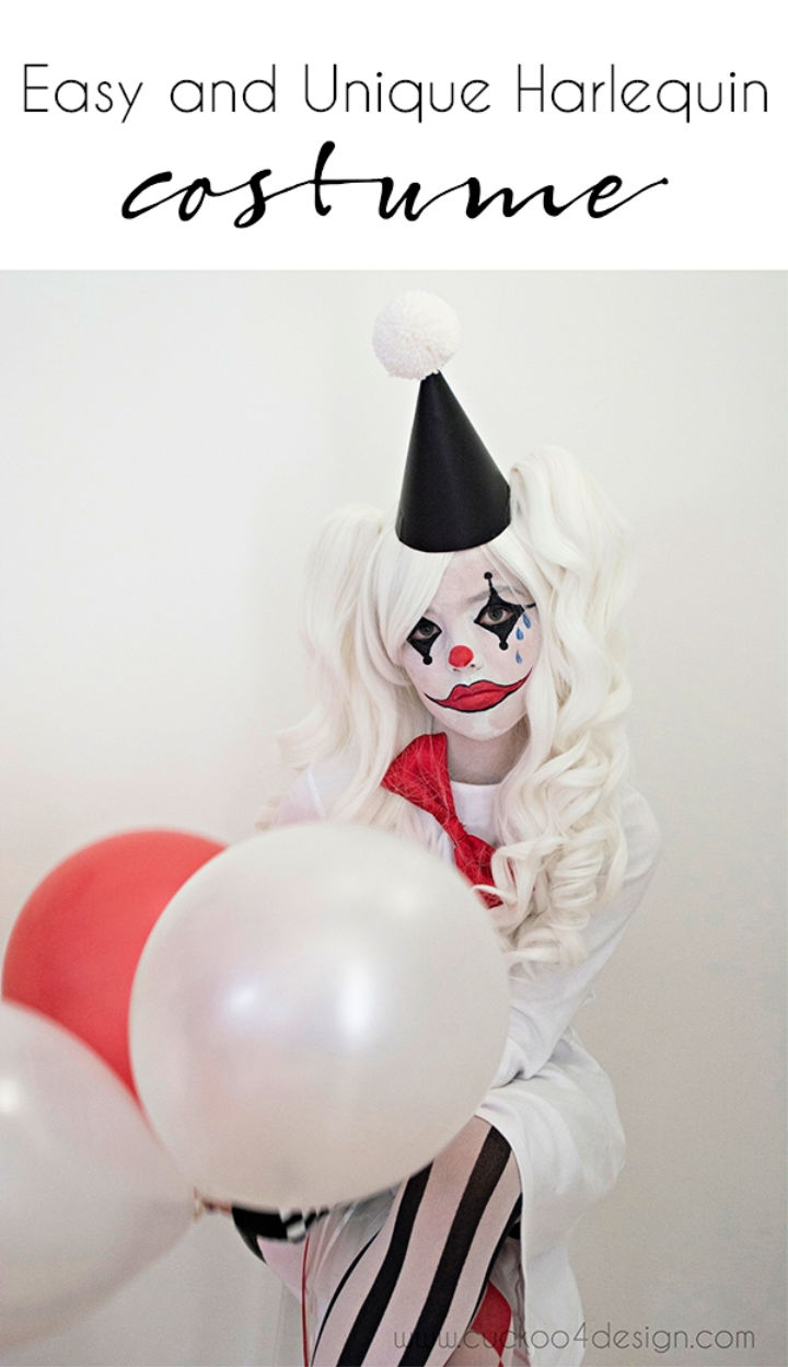 Unique Sad Harlequin Costume