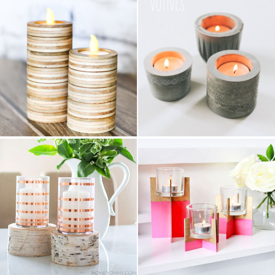 30 Homemade DIY Candle Holders (How to Guide)