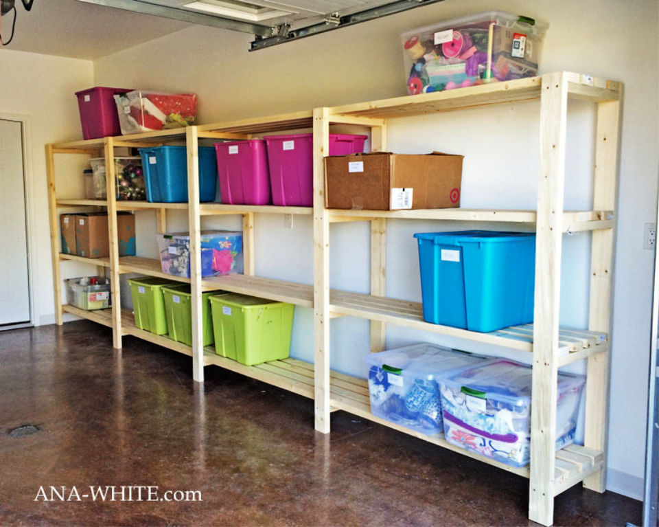 DIY Garage Shelves (30 DIY Garage Shelving Ideas to Try)