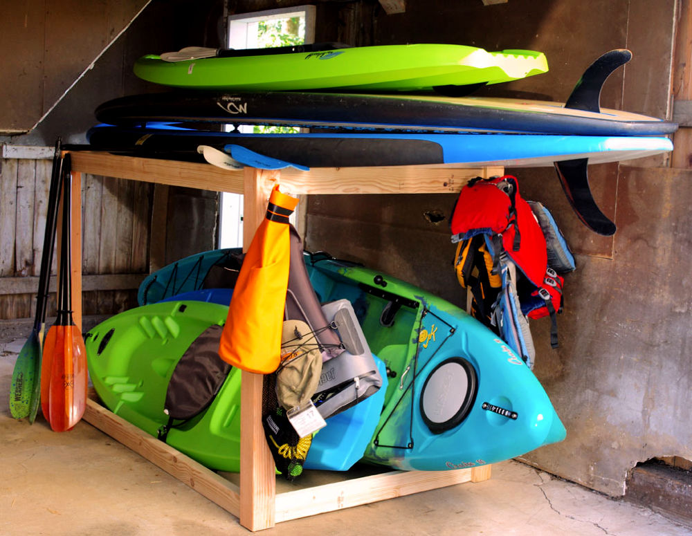 DIY Kayak Rack Garage