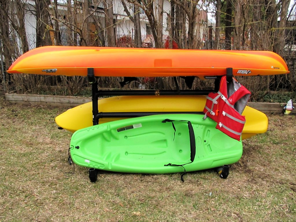 DIY PVC Kayak Rack