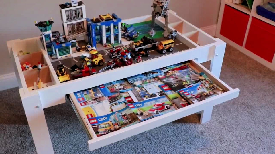 25 Homemade DIY Lego Table Ideas with Storage