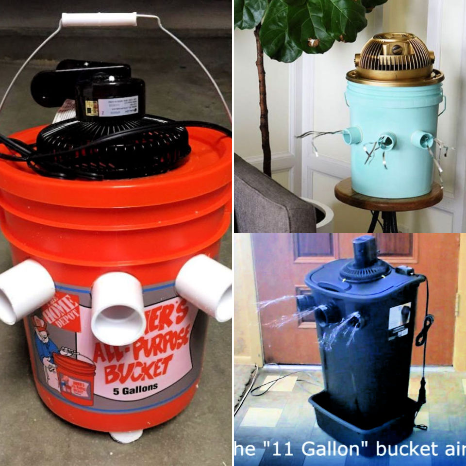 10 Homemade DIY Bucket Air Conditioner Ideas - DIY AC