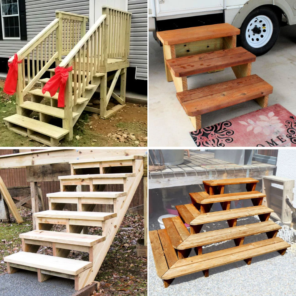 How to Build Outdoor Wood Steps