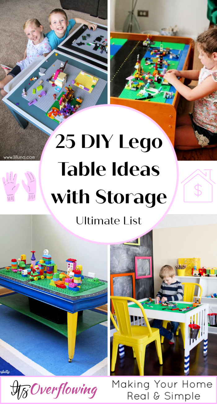 25 Homemade DIY Lego Table Ideas with Storage