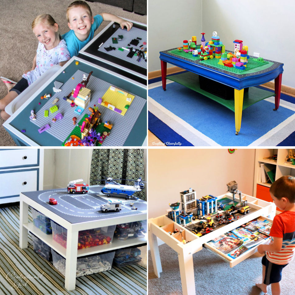 Mellemøsten flugt fløjte 25 Homemade DIY Lego Table Ideas with Storage