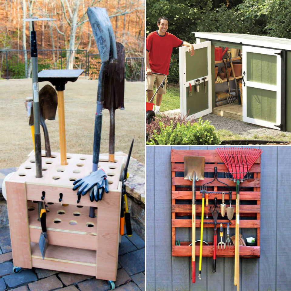 17 Easy Diy Garden Tool Storage Ideas