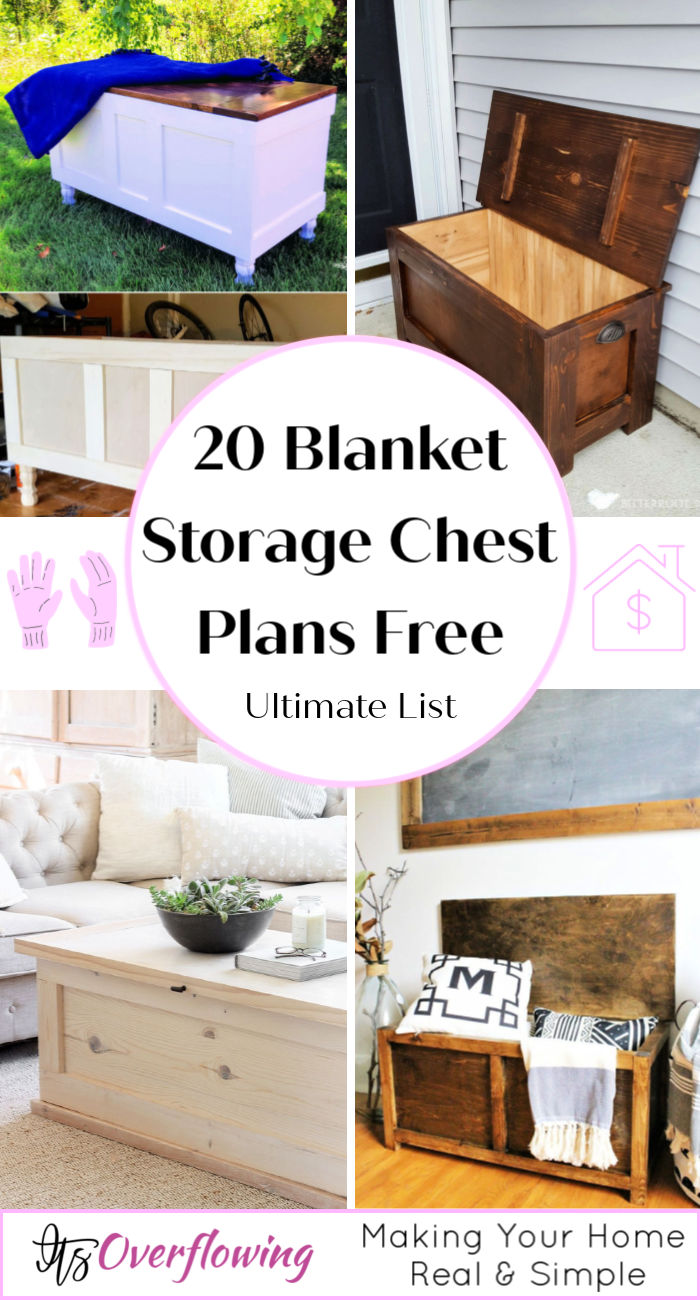 20 Free DIY Blanket Chest Plans - blanket storage chest - Wooden Storage Chest