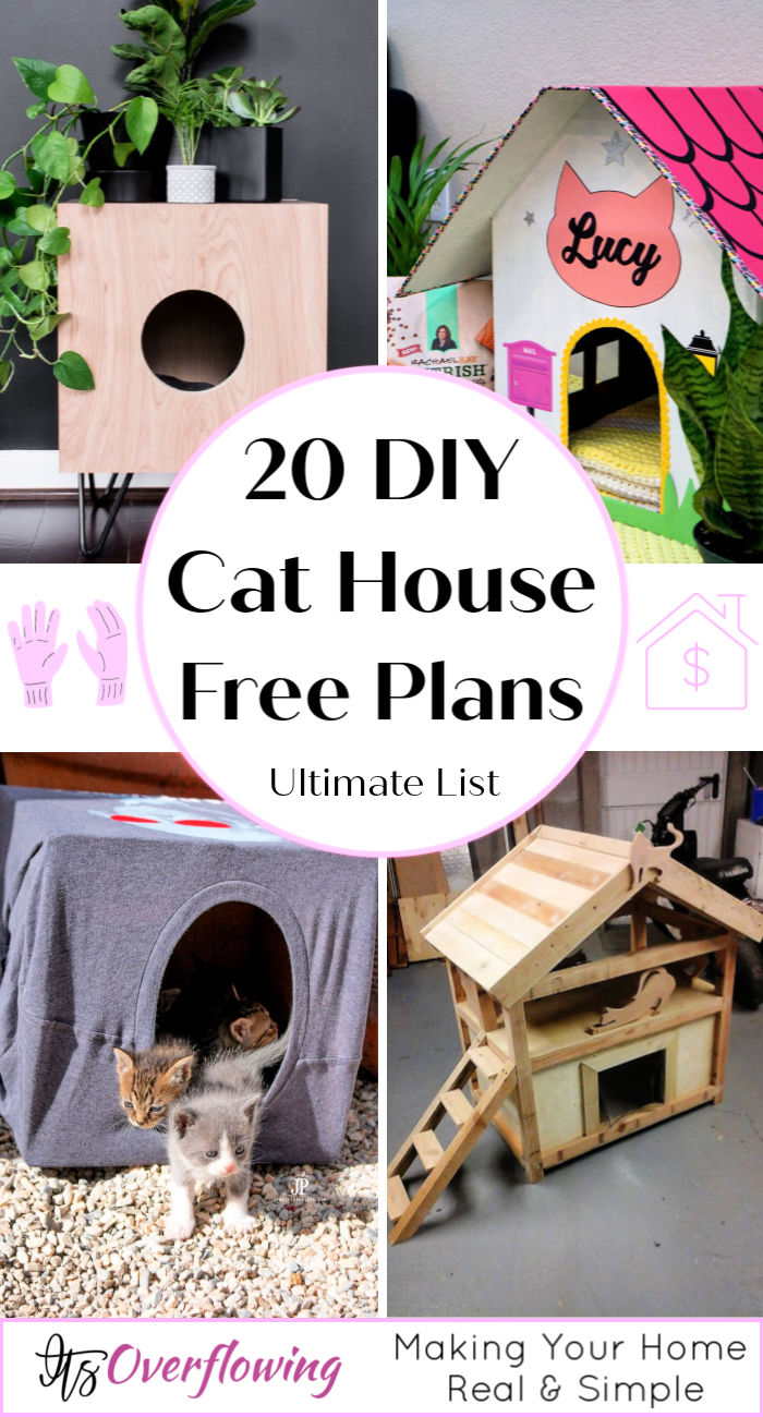 20 Free DIY Cat House Plans Out Of Recycled Materials 20 Free DIY Cat House Plans Out Of Recycled Materials