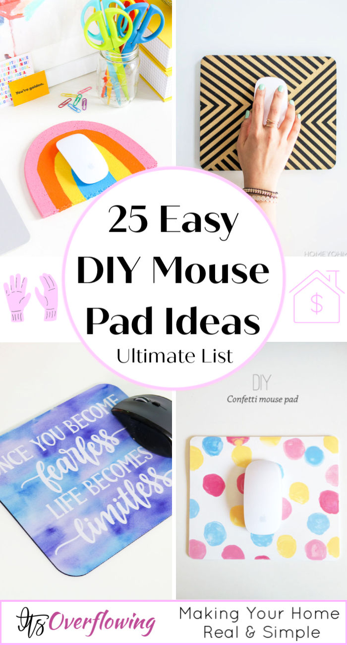25 Homemade DIY Mouse Pad Ideas