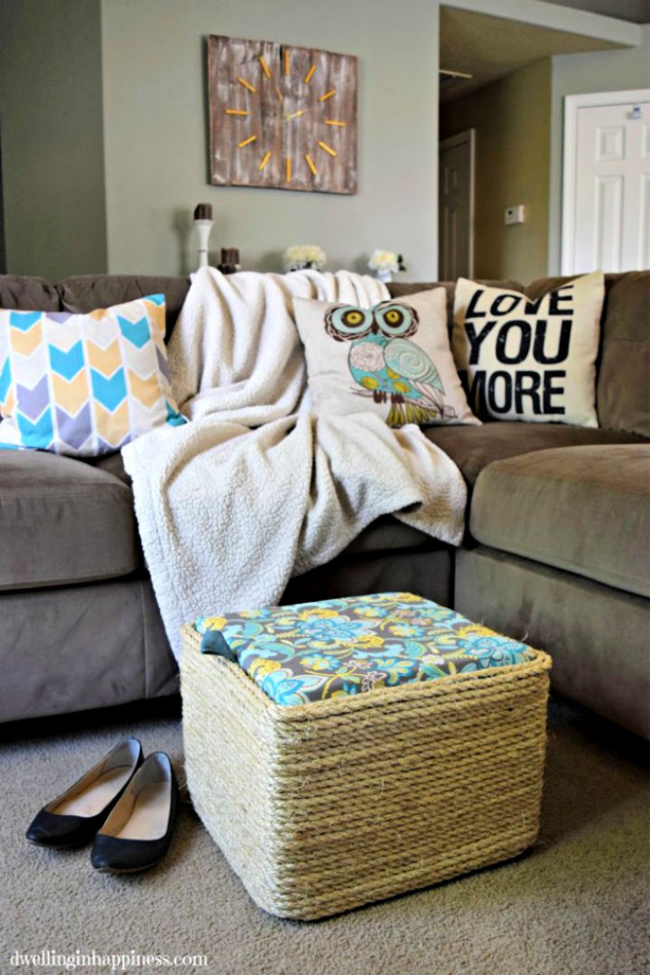 30 Easy DIY Ottoman Ideas To Make Your Own