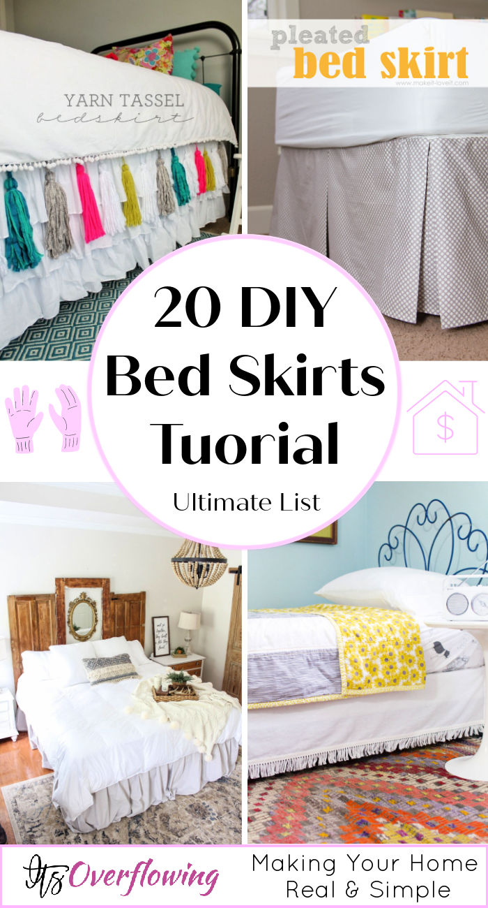 20 Easy DIY Bed Skirts Tutorial To Make Your Own Bed Skirt