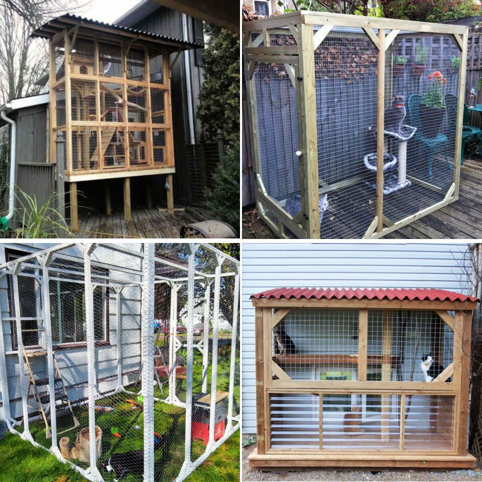 30 Free DIY Catio Plans DIY Outdoor Cat Enclosure 