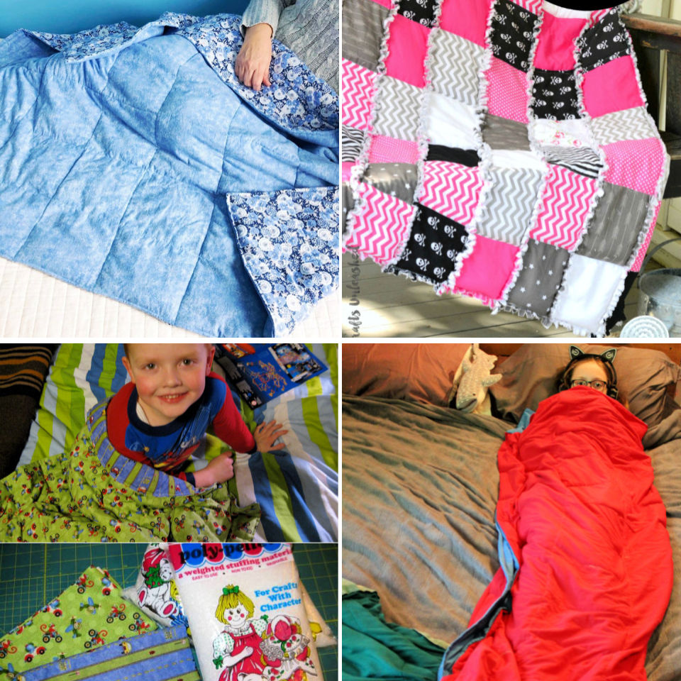 30 Free DIY Weighted Blanket Tutorials To Make at Home