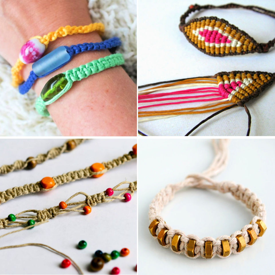 How to Make a Macrame Bracelet (15 Free Patterns)