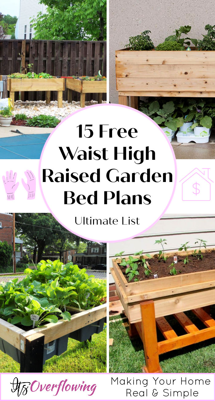 15 Free Waist High Raised Garden Bed Plans