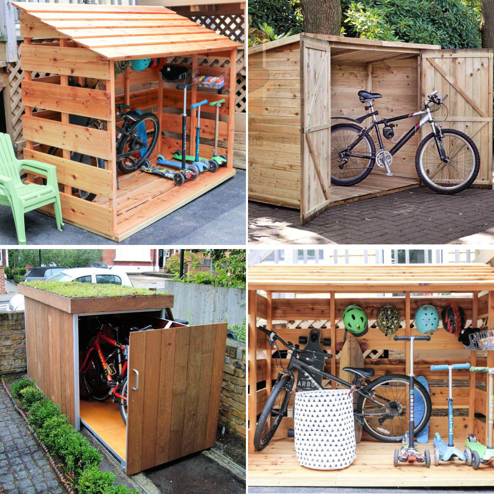 20 Free DIY Bike Shed Plans DIY Outdoor Bike Storage