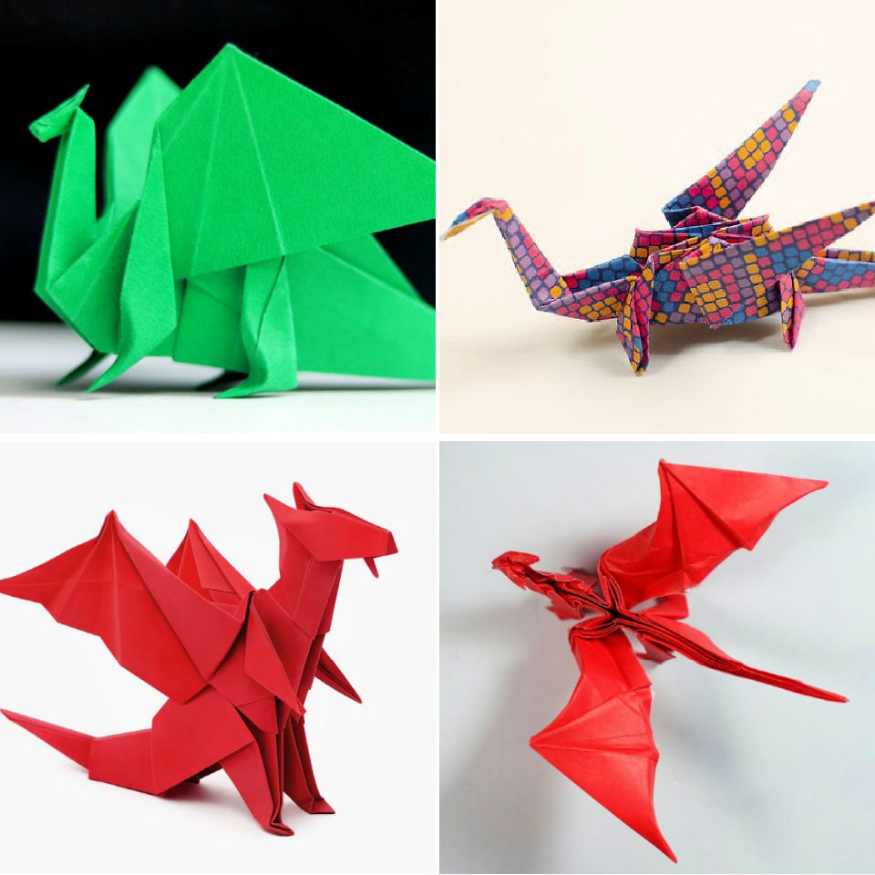 Как сделать маленький оригами. Оригами. Необычные оригами из бумаги. Оригами дракон. Оригами на др.
