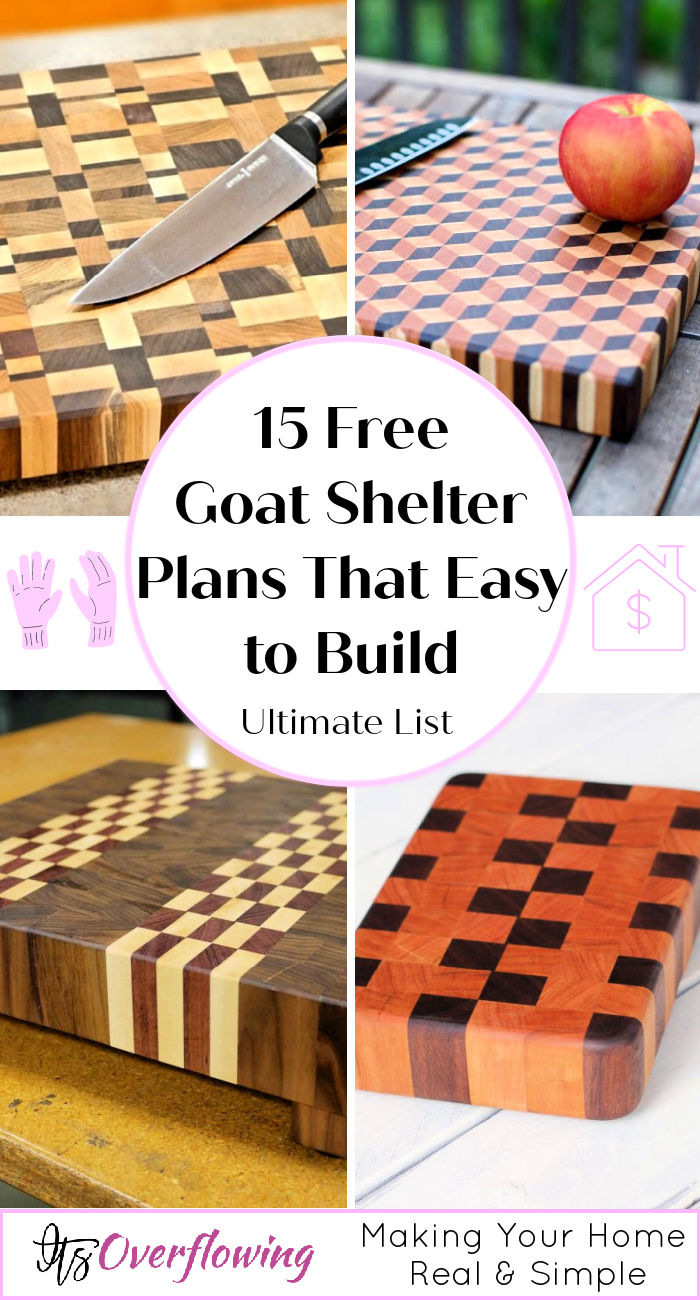 15 Free DIY End Grain Cutting Board Plans and Designs